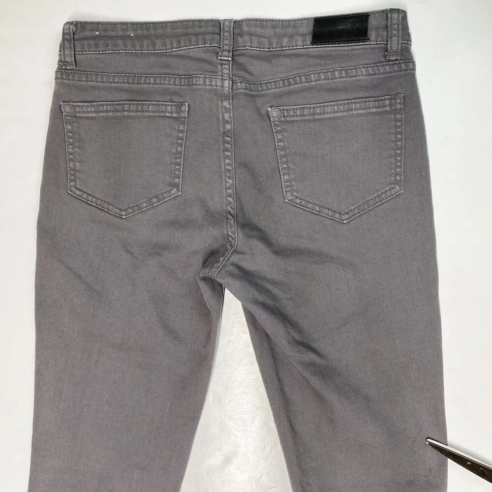 Kate Spade Jeans Saturday Skinny Womens 27 Gray Stretch Denim Jeans *Flaw
